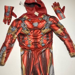 Disney Iron Man costume with gloves, battery pack